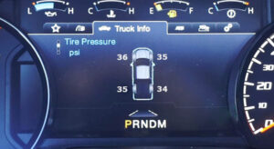 How to view tire pressure info on Ford F-150