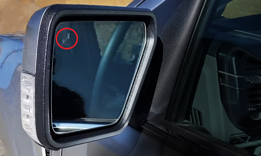 ford f 150 blind spot indicator side mirror