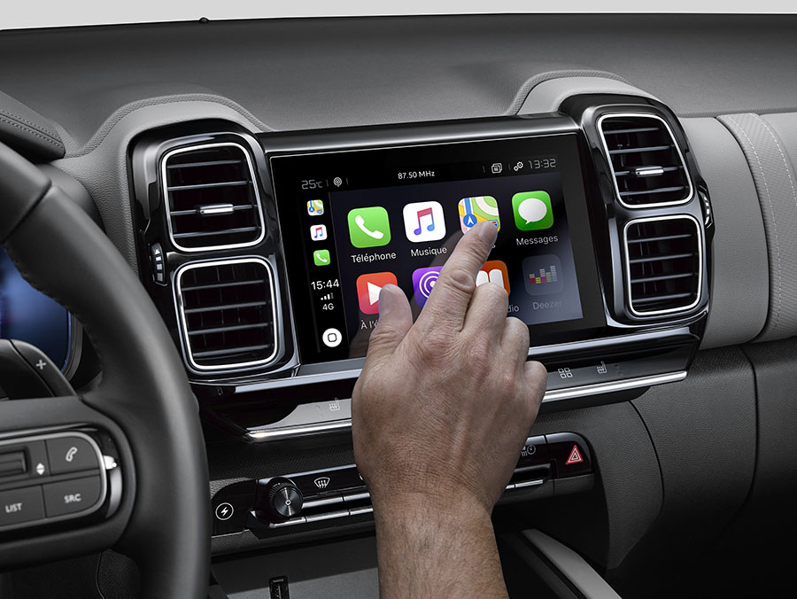 Apple CarPlay na Citroen C5 Aircross, jak se připojit