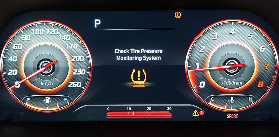 Hyundai Sonata low tire pressure warning light causes, how to reset